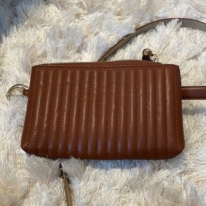 Brown Non-Leather Belt Bag Purse